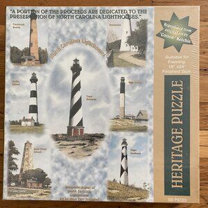 NEW 500 pc jigsaw puzzle of North Carolina lighthouses